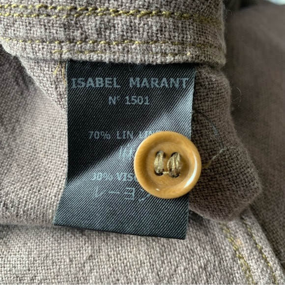 Isabel Marant Etoile earth toned tie dye linen viscose dress - Picture 12 of 16